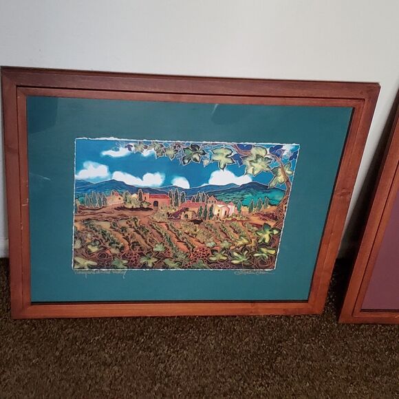Linda Pirri Studio Art Print Vineyard In The Valley Signed Award Winner - Picture 10 of 16